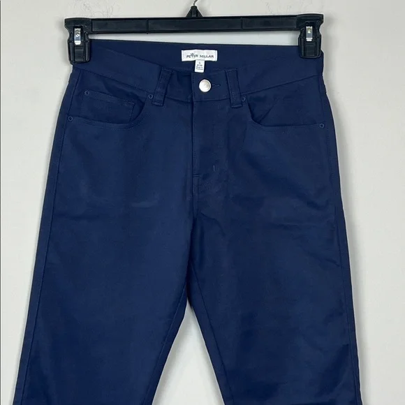 Peter Millar Navy Midnight Blue Performance Twill Pants Boy's Size Large 11/12 - Picture 2 of 8